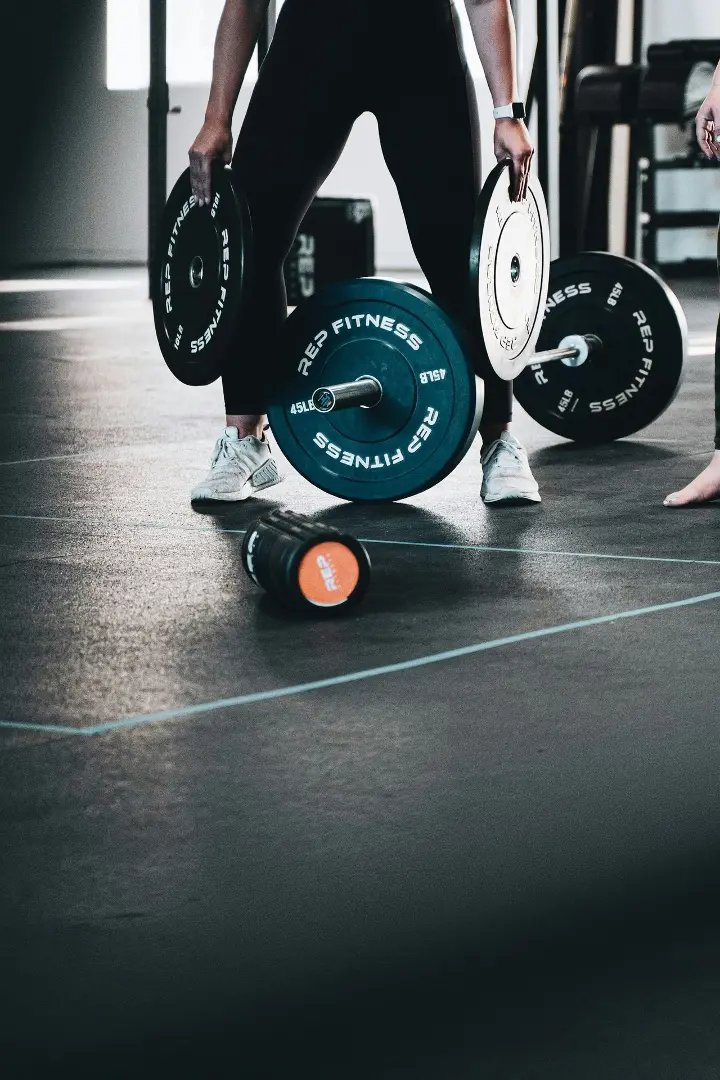 black and white exercise equipments