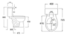 Siphonic Two-Piece Toilet OVS-2139Z